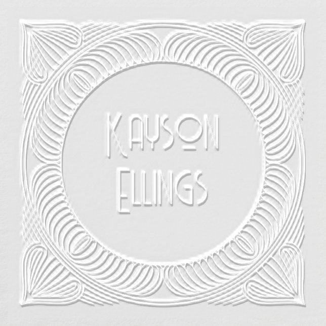 Art Deco Layered Petal Name Embosser (Design)