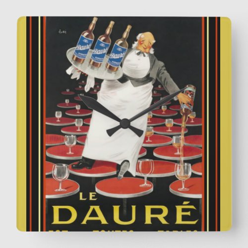 Art Deco Le Daure Ad Wall Clock