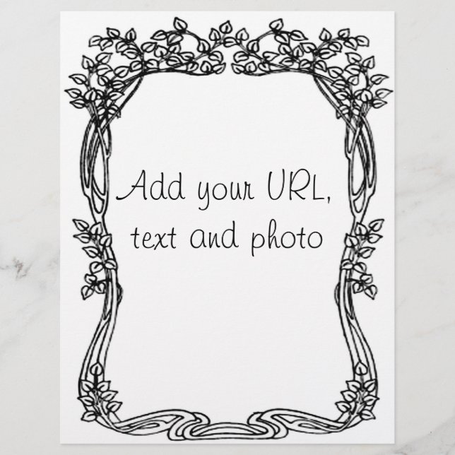 Art Deco Leaves Flyers (Front)