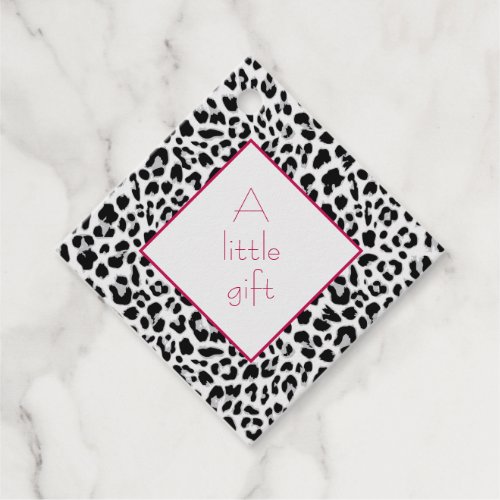 Art Deco Leopard Print Favor Tags