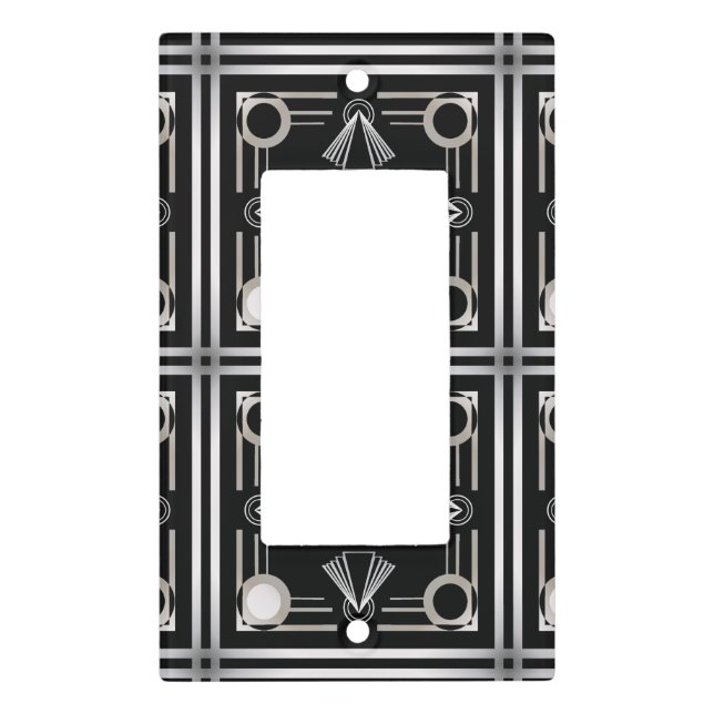 Art Deco Light Switch Cover (Front)