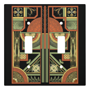 Art Deco Light Switch Cover