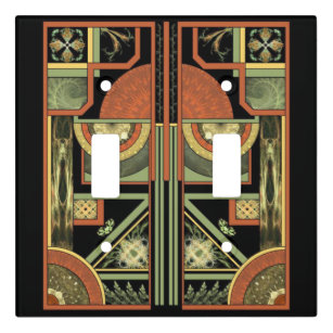 3dRose lsp_109821_2 Art Deco Orange N Beige Small Damask Design Light Switch Cover 3dRose lsp_109821_2 Art Deco Orange N Beige Small Damask Design Light Switch Cover
