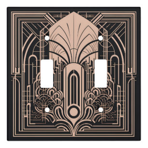Art Deco Light Switch Cover