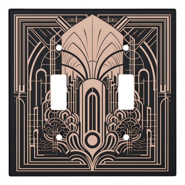 Art Deco Light Switch Cover (Front)