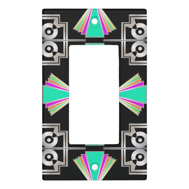 Art Deco Light Switch Cover (Front)