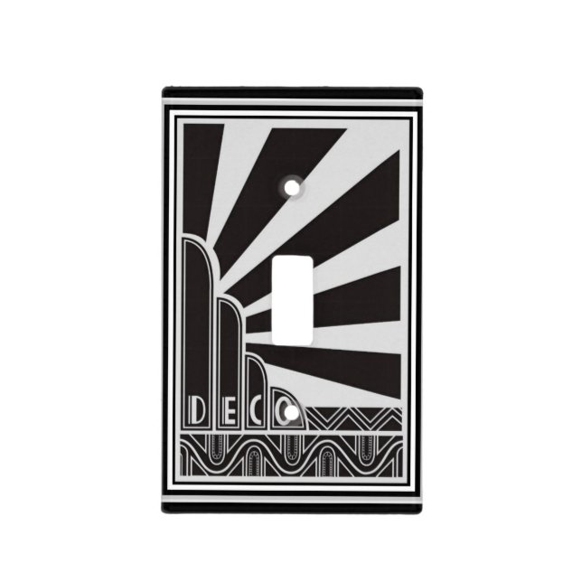 Art Deco Light Switch Cover (Front)