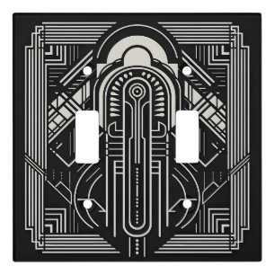 Art Deco Light Switch Cover