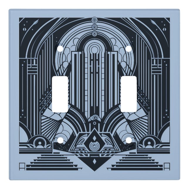 Art Deco Light Switch Cover (Front)
