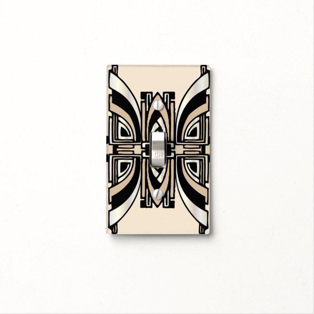 Art Deco Lightswitch Cover (In Situ)