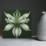 Art Deco Lilly Wall Decor Art Nouveau Ceramic Tile<br><div class="desc">Welcome to CreaTile! Here you will find handmade tile designs that I have personally crafted and vintage ceramic and porcelain clay tiles, whether stained or natural. I love to design tile and ceramic products, hoping to give you a way to transform your home into something you enjoy visiting again and...</div>