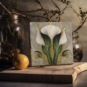 Art Deco lilly Wall Decor Art Nouveau Trivet