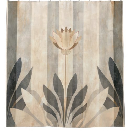 Art Deco Lily Shower Curtain