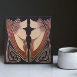 Art Deco Lily Terracotta Wall Decor Art Nouveau Ceramic Tile<br><div class="desc">Welcome to CreaTile! Here you will find handmade tile designs that I have personally crafted and vintage ceramic and porcelain clay tiles, whether stained or natural. I love to design tile and ceramic products, hoping to give you a way to transform your home into something you enjoy visiting again and...</div>