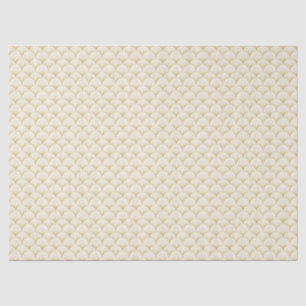 Art Deco Line Fan Pattern White Tissue Paper