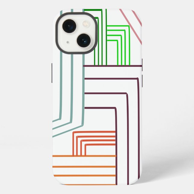 Art Deco Lines  Iphone Case (Back)
