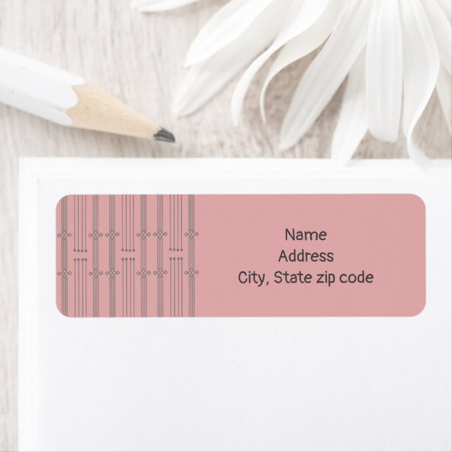 Art Deco Lines  Label (Insitu)