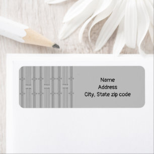 Art Deco Lines Label