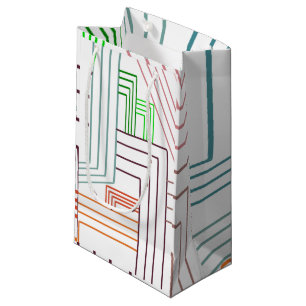 Art Deco Lines Small Gift Bag