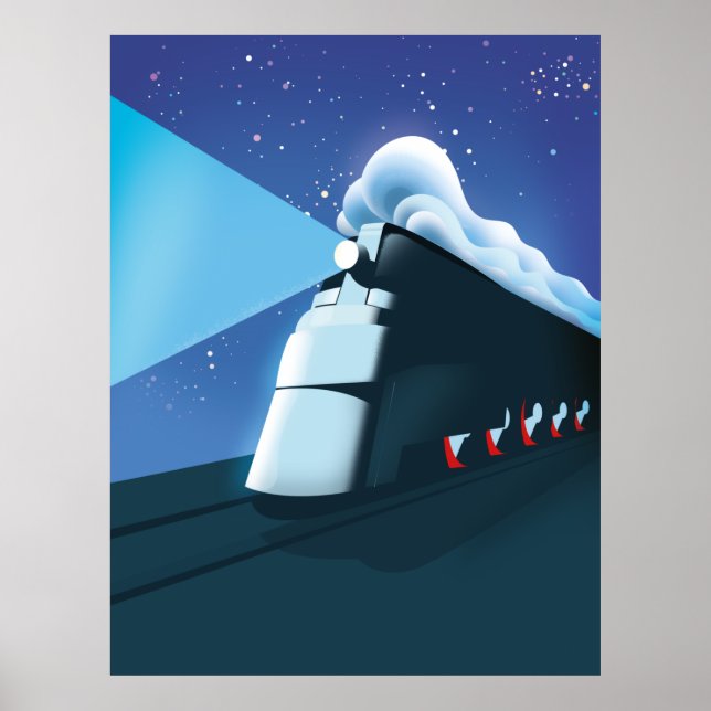 Art Deco Locomotive Poster (Front)