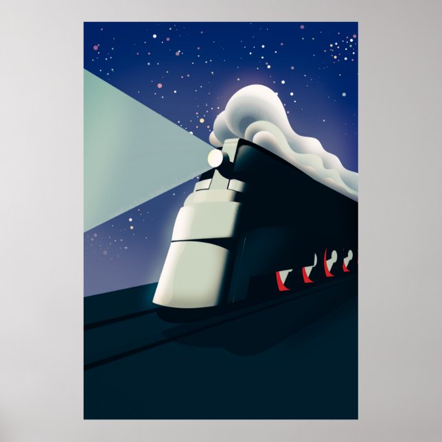 Art Deco Locomotive Poster (Front)