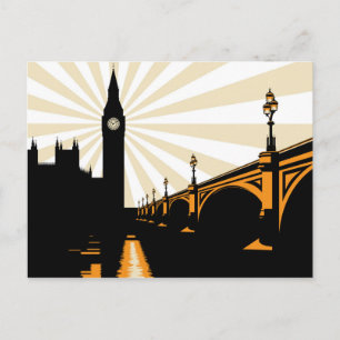 Art Deco London Postcard