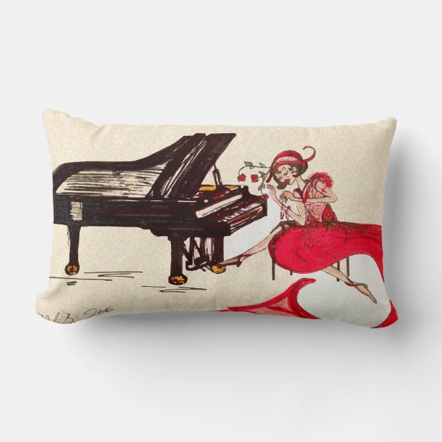 Art Deco Lumbar Pillow (Front)