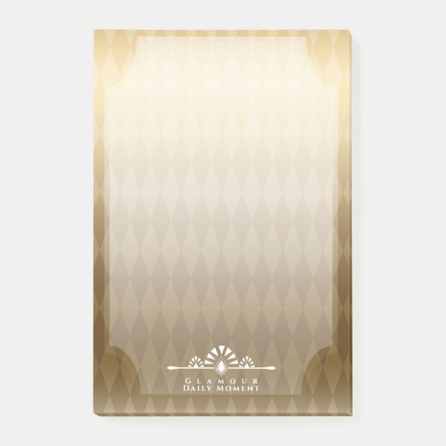 Art Deco Luxury Gold  Post-it Notes (Front)