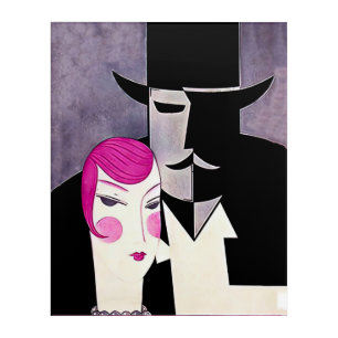 Art deco magazine cover
