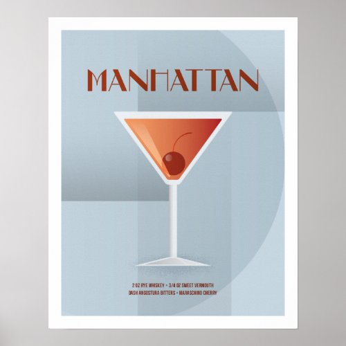 Art Deco Manhattan Poster