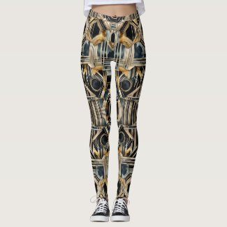 Art-deco marble Black and gold Jazzy Geometric 