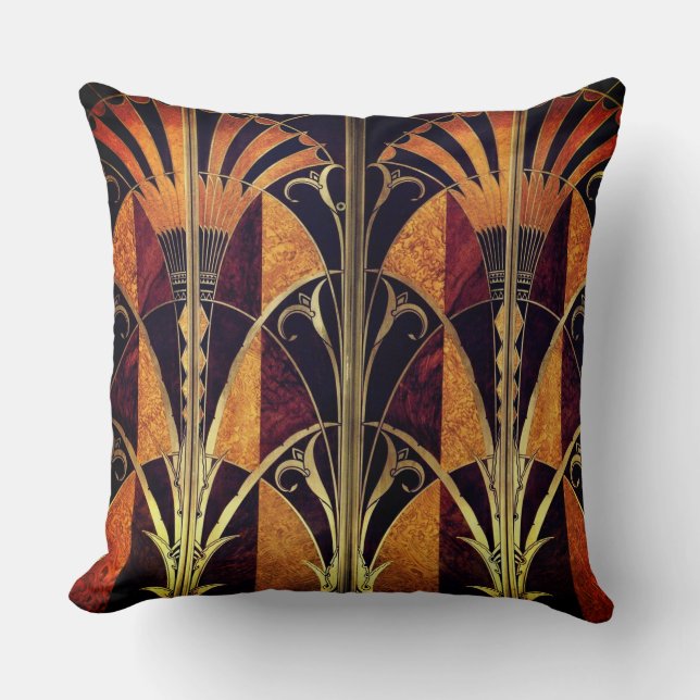 ART DECO MARQUETRY 7 THROW PILLOW (Front)
