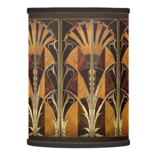 ART DECO MARQUETRY 8 LAMP SHADE (Left)