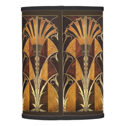ART DECO MARQUETRY 8 LAMP SHADE (Back)