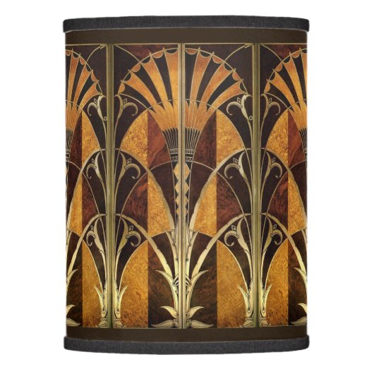 ART DECO MARQUETRY 8 LAMP SHADE (Front)