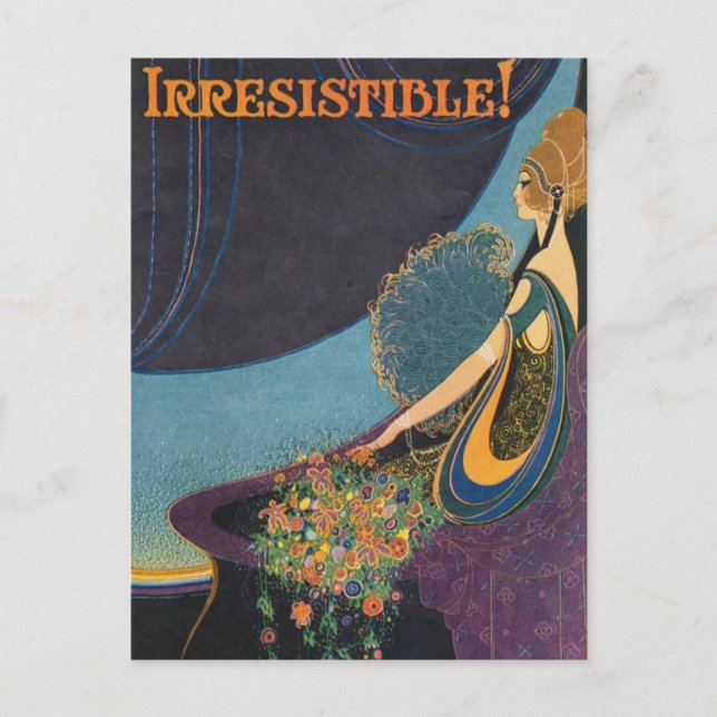 Art Deco Mavis Perfume Advertisement Postcard (Front)