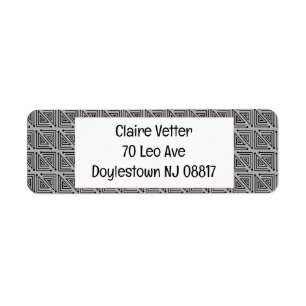 Art Deco Mazes Label