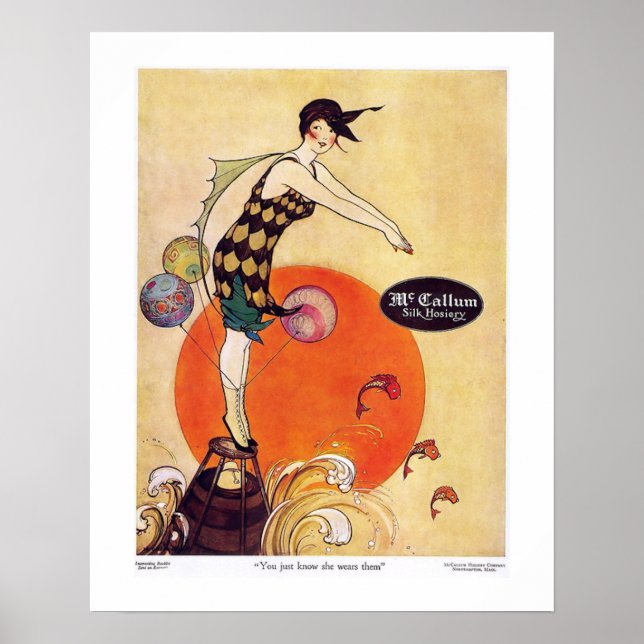 Art Deco McCallum Hosiery Poster (Front)