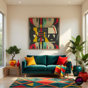 Art Deco Meets Mid-Century Modern Poster