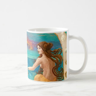 Art Deco Mermaid and Octopus Mug