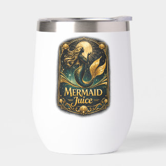 Art Deco Mermaid Juice Thermal Wine Tumbler