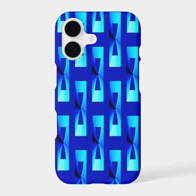 Art Deco Metallic Geometric - Cobalt Blue Case-Mate iPhone Case (Back)