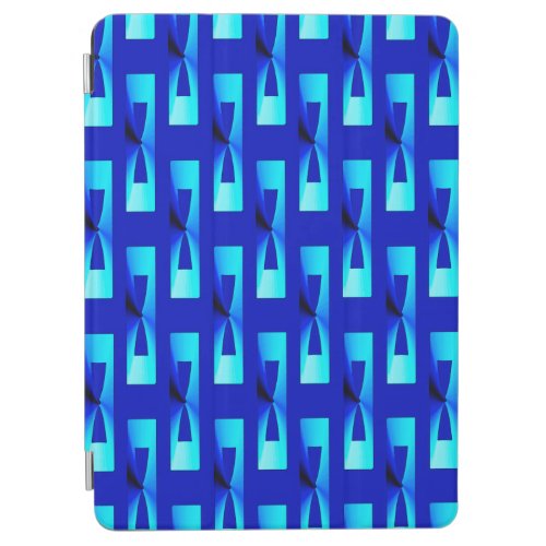 Art Deco Metallic Geometric _ Cobalt Blue iPad Air Cover