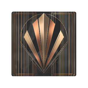 Art Deco Metallic Geometric Elegance