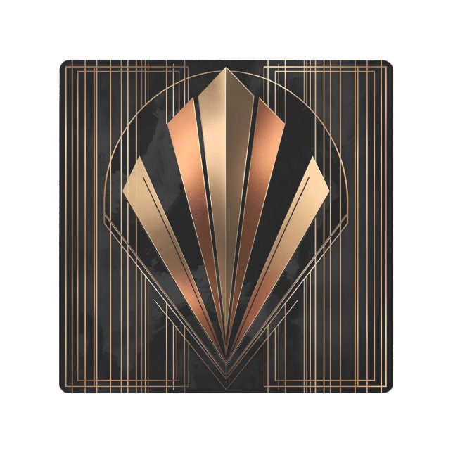 Art Deco Metallic Geometric Elegance (Front)