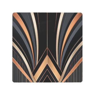 Art Deco Metallic Geometric Elegance