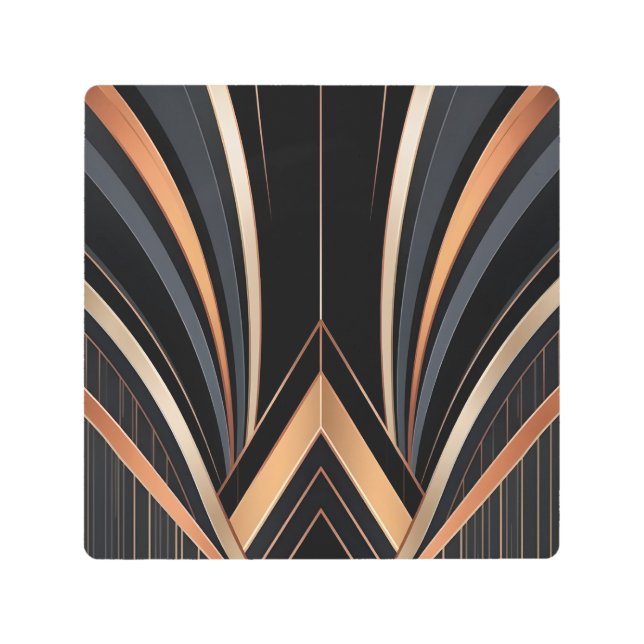Art Deco Metallic Geometric Elegance (Front)