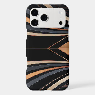 Art Deco Metallic Geometric Elegance iPhone 17 Pro Max Case