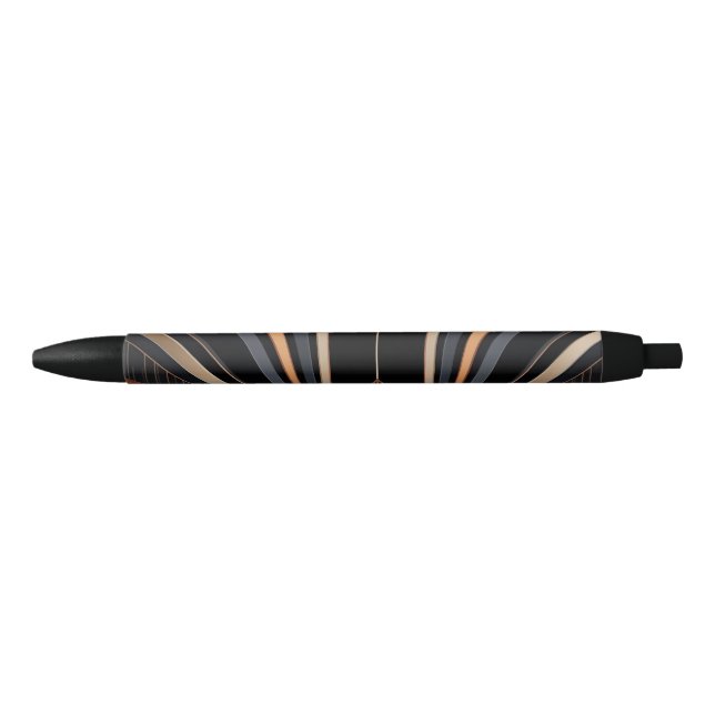 Art Deco Metallic Geometric Elegance Pen (Front)
