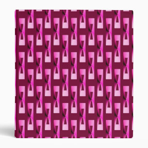 Art Deco Metallic Geometric - Orchid and Purple Binder